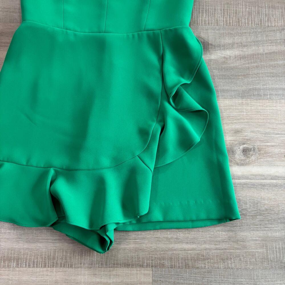 Amanda Uprichard Trisha Romper Women Size Small Jungle Green - Picture 4 of 6